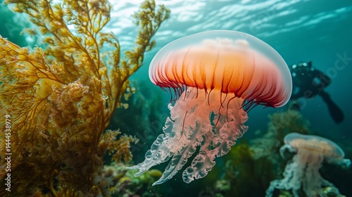 Jellyfish in water