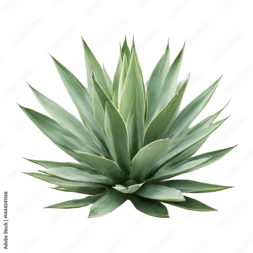 Agave plant with pointed leaves isolated on transparent background Agave plant with pointed leaves isolated on transparent background