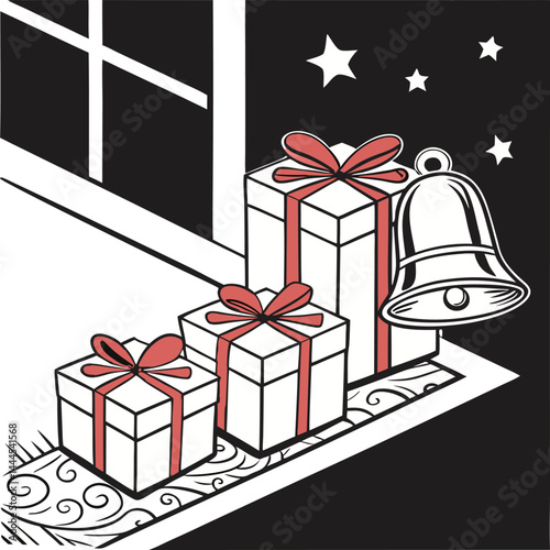 chrismas gift vector 