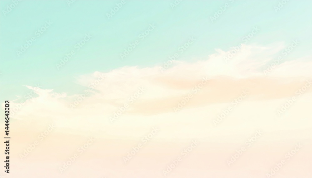Fototapeta premium Cloudy sky over peaceful horizon nature photography serene environment aerial view calm concept for relaxation