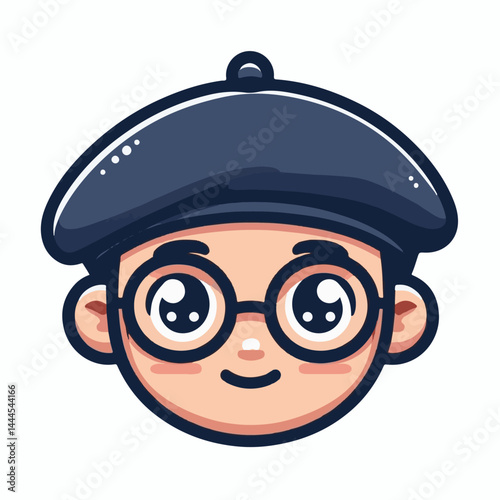 beret, hat, cap, fashion, isolated, head, accessory, background, man, french, france, cartoon, white, style, vector, wear, design, character, female, vintage, artist, army, illustration, freedom, clot