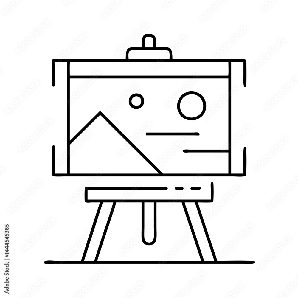 canvas icon, canvas line art - simple line art of canvas, perfect for canvas logos and icons canvas icon, canvas line art - simple line art of canvas, perfect for canvas logos and icons
