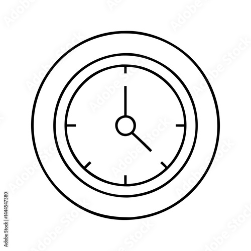 clock event time icon, clock event time line art - simple line art of clock event time, perfect for clock event time logos and icons