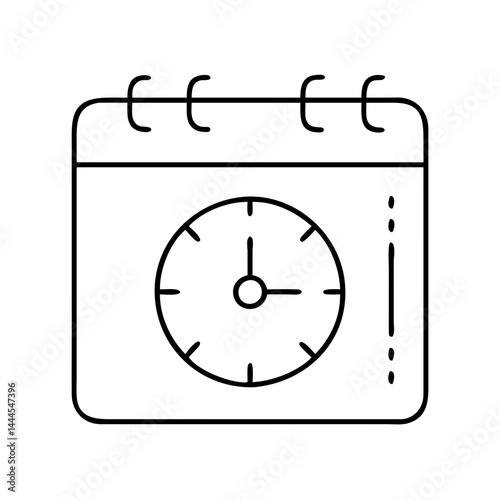 clock event time icon, clock event time line art - simple line art of clock event time, perfect for clock event time logos and icons