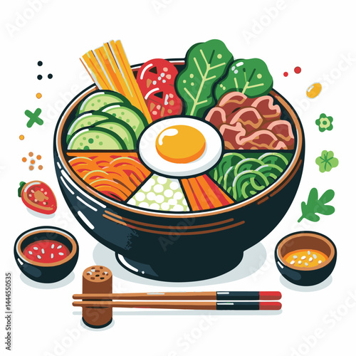 bibimbap, cuisine, meal, delicious, asian, healthy, gourmet, rice, food, cooking, vegetable, korean food, dinner, bowl, fresh, traditional, dish, egg, korean, lunch, colorful, beef, carrot, spicy, tas