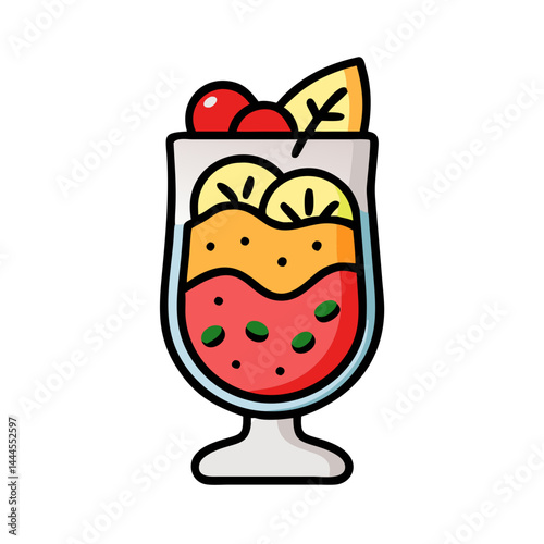  Refreshing Fruit Parfait Served in a Glass