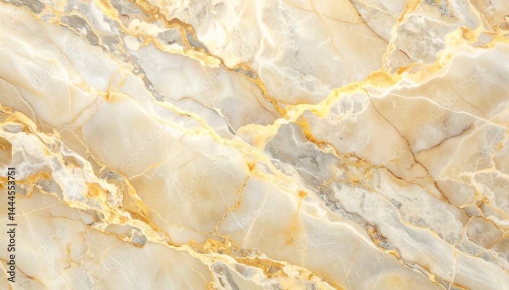 Fototapeta premium Elegant marble texture with golden veins interior design surface material luxurious environment close-up aesthetic appeal