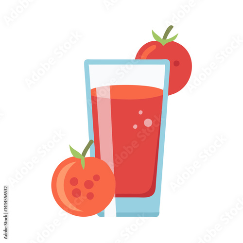  Fresh Tomato Juice in a Glass
