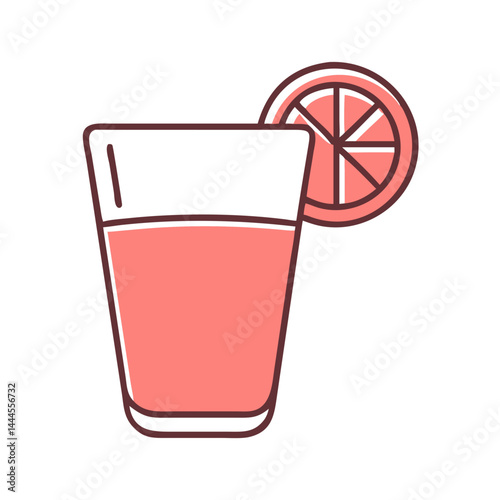  Fresh Grapefruit Juice in a Glass