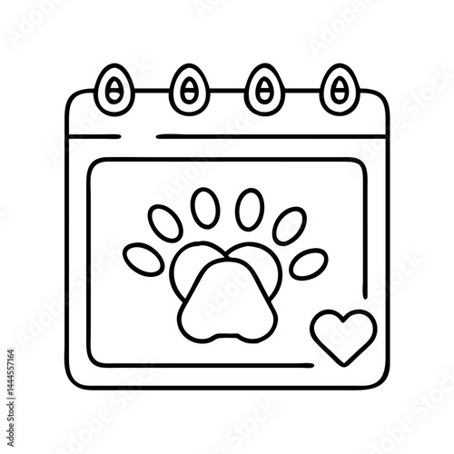 pet playdate icon, pet playdate line art - simple line art of pet playdate, perfect for pet playdate logos and icons