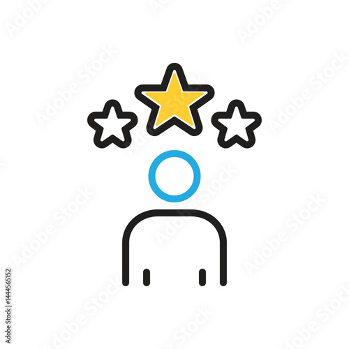 Multi color icon for golden
