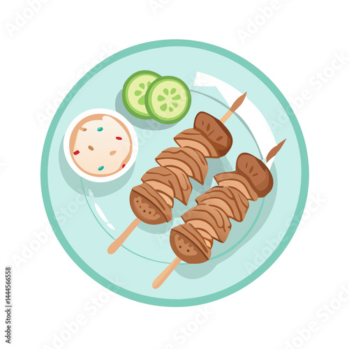  Delicious Grilled Lamb Kebabs with Yogurt Sauce