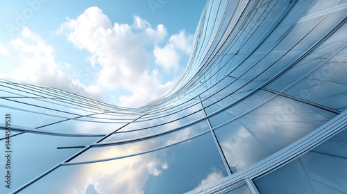 Wallpaper Mural Modern Architectural Glass Facade Skyscraper Torontodigital.ca