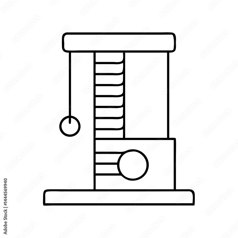 scratching post icon, scratching post line art - simple line art of scratching post, perfect for scratching post logos and icons scratching post icon, scratching post line art - simple line art of scratching post, perfect for scratching post logos and icons