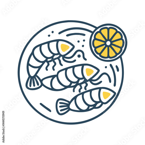  Grilled Prawns with Refreshing Lemon
