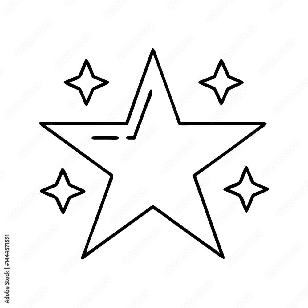 star icon, star line art - simple line art of star, perfect for star logos and icons star icon, star line art - simple line art of star, perfect for star logos and icons