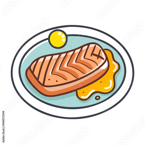  Grilled Salmon with Honey Mustard Glaze