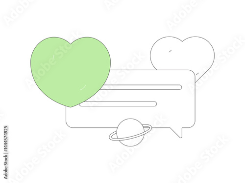 Happy Valentine's Day flat character vector concept business hand drawn illustration
