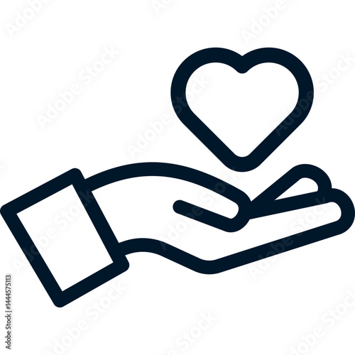 Charity Line Icon