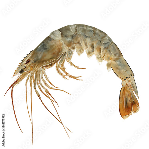 Wallpaper Mural Large shrimp swimming underwater in a clear environment Torontodigital.ca