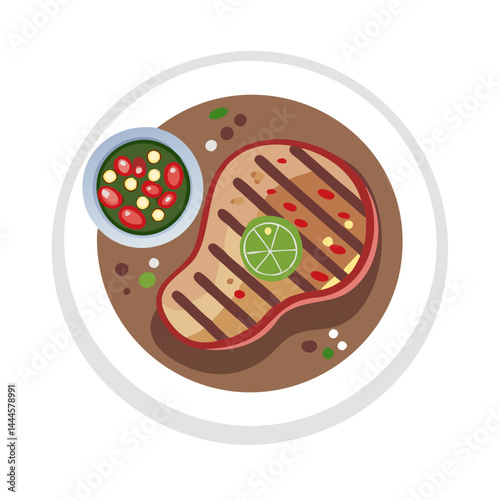  Zesty Grilled Steak with Chimichurri Salsa