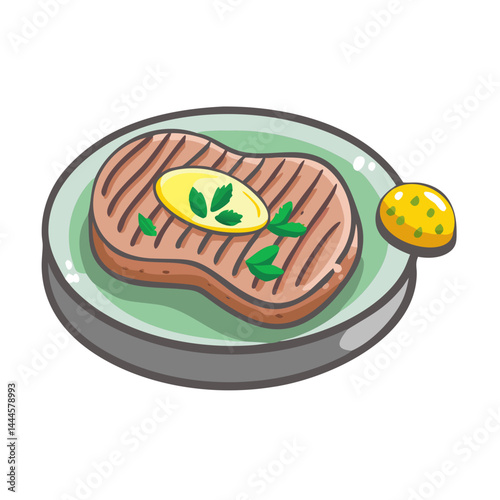  Tasty Grilled Steak with Chimichurri Butter