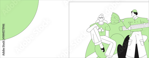 Happy Valentine's Day flat character vector concept business hand drawn illustration
