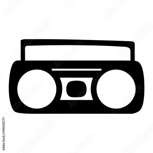 Vintage Boombox Stereo Cassette Player Radio Music 80s 90s Retro Classic