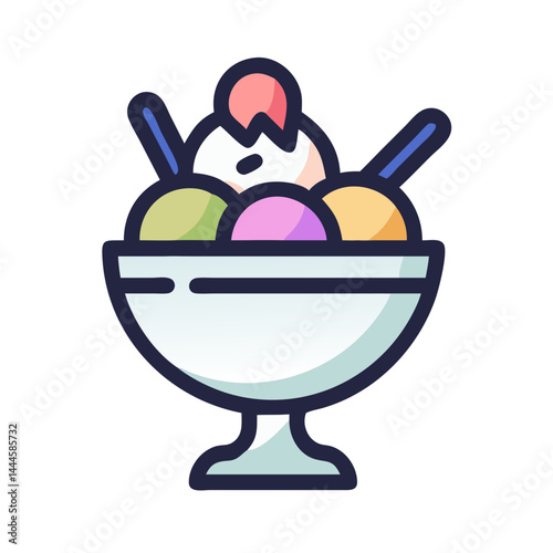  Flavorful Ice Cream Sundae in a Bowl
