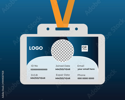 Minimalist Landscape ID Card Format