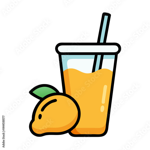 Tasty Mango Smoothie in a Glass