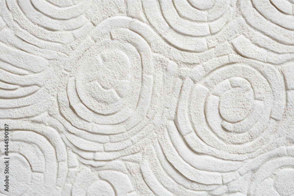 Abstract textured background featuring circular patterns in white, ideal for design projects Abstract textured background featuring circular patterns in white, ideal for design projects