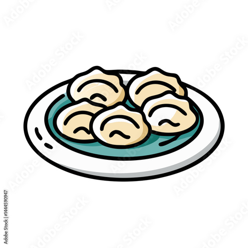  Delicious Plate of Dumplings