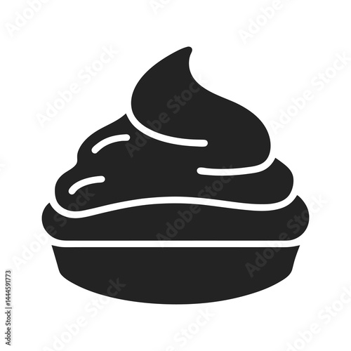 paste icon of silhouette vector illustration on white background
