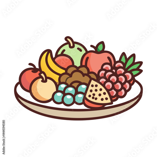  Delicious Platter of Assorted Fruits