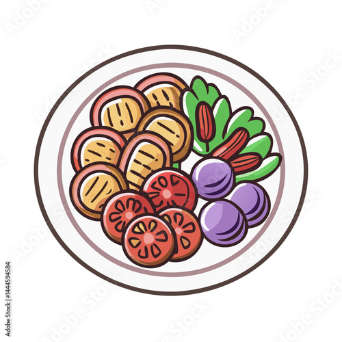  Delicious Platter of Assorted Grilled Vegetables