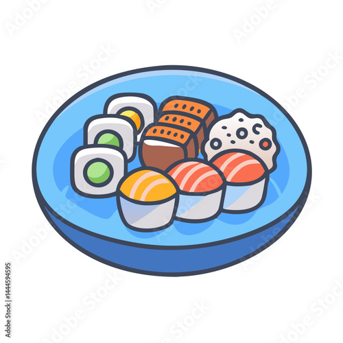  Savory Platter of Assorted Sushi