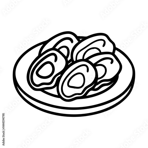  Savory Plate of Fresh Oysters