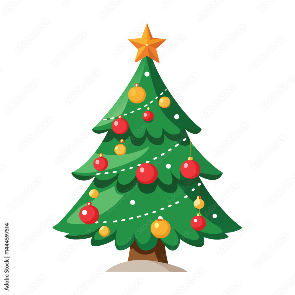 Christmas Tree Drawing with White Background Christmas Tree Drawing with White Background