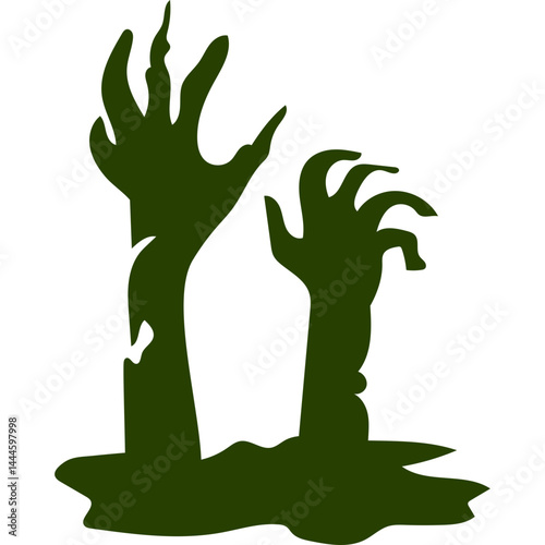 Halloween Zombie Silhouette