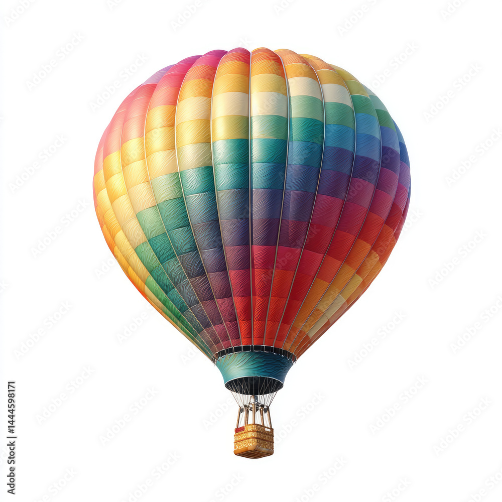 Fototapeta premium Colorful hot air balloon illustration