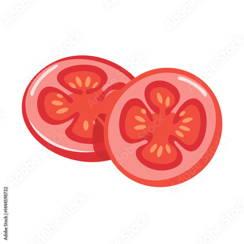  Artistic Sliced Tomatoes Design