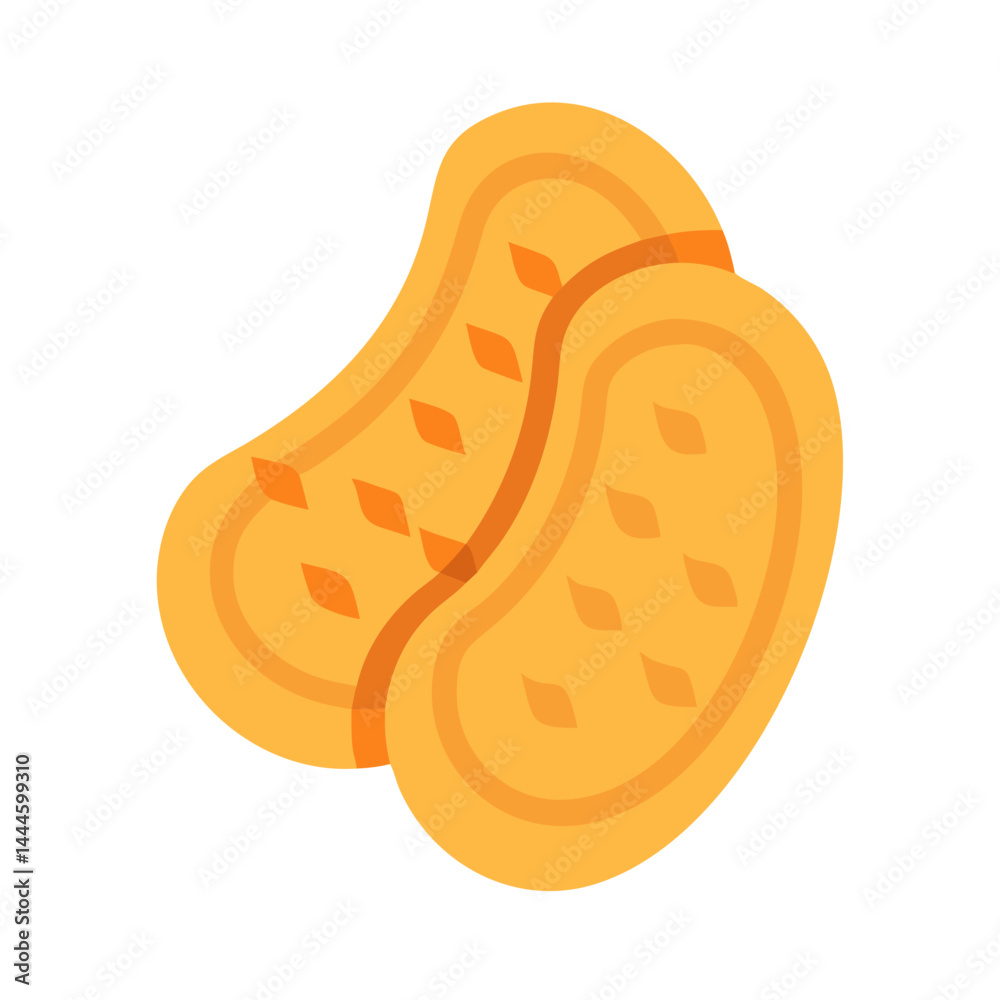 Fototapeta premium Artistic Sliced Roasted Butternut Squash