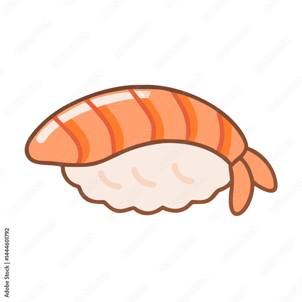 Artistic Shrimp Nigiri Sushi Design Artistic Shrimp Nigiri Sushi Design