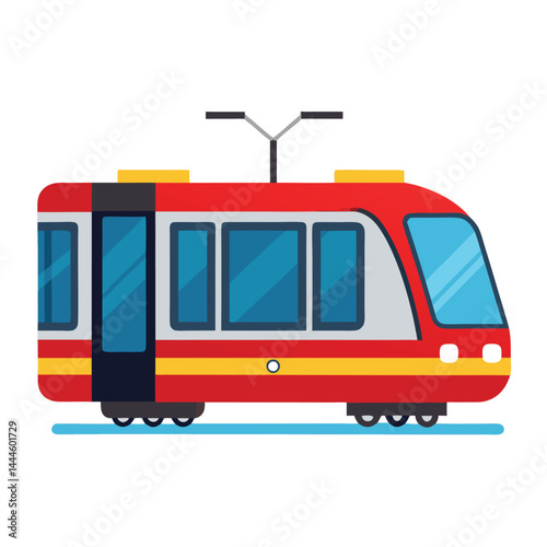 Light rail icon isolated on white background