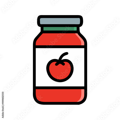  Delicious Tomato Sauce Jar Artwork