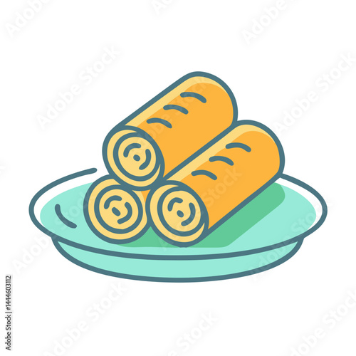  Artistic Vegetable Spring Roll Design