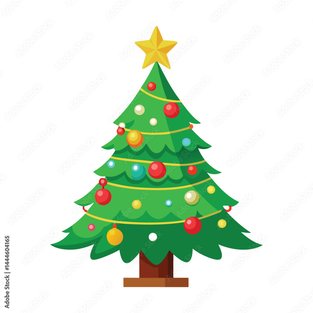 Minimalist Christmas Tree Illustration Minimalist Christmas Tree Illustration