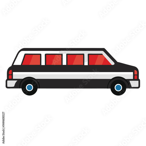 Limo icon isolated on white background