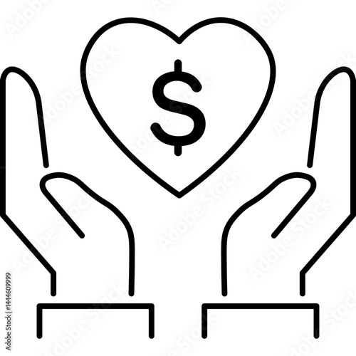 Outline Charity Icon